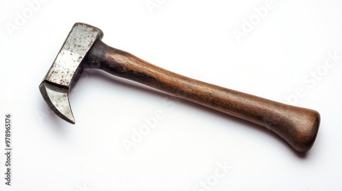 Vintage Curved Hammer with Wooden Handle