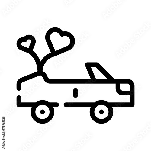 bridal car line icon