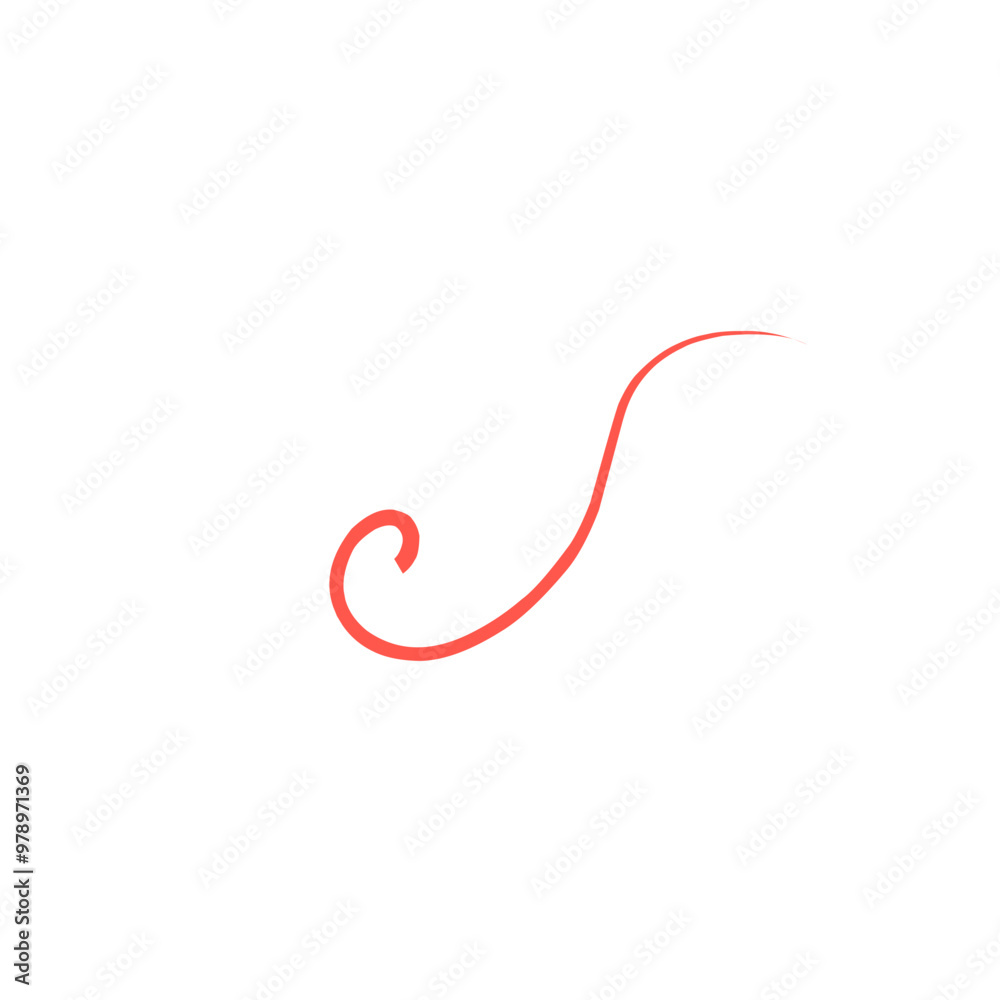 Red Squiggle Brush Scribble Underline Red Squiggle Brush Scribble Underline