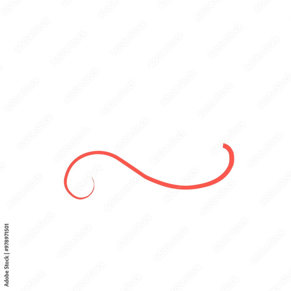 Red Squiggle Brush Scribble Underline Red Squiggle Brush Scribble Underline