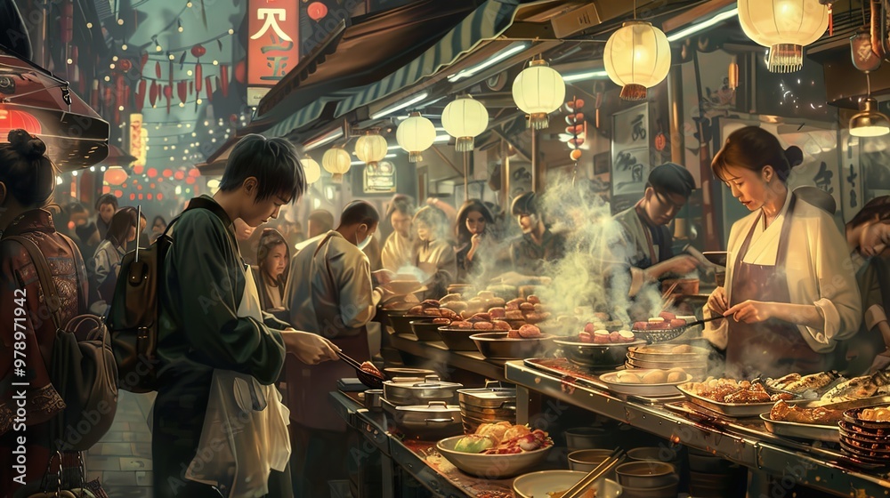 Asian street food wallpaper Asian street food wallpaper