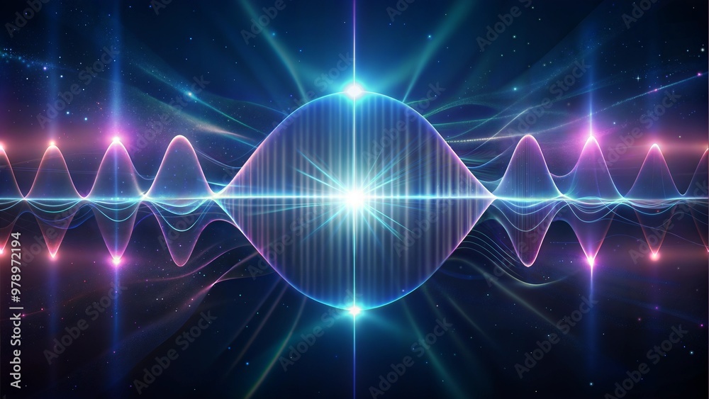 abstract AI sound wave, cinematic light, dark background abstract AI sound wave, cinematic light, dark background
