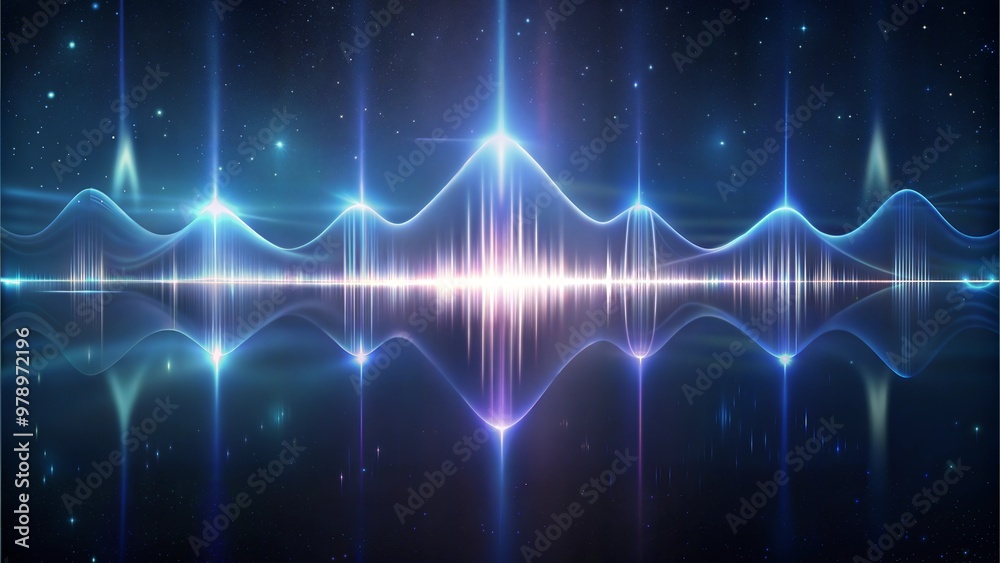 abstract AI sound wave, cinematic light, dark background abstract AI sound wave, cinematic light, dark background