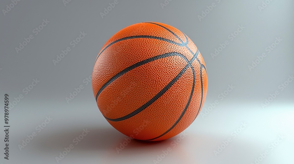 Basketball on White Background Basketball on White Background