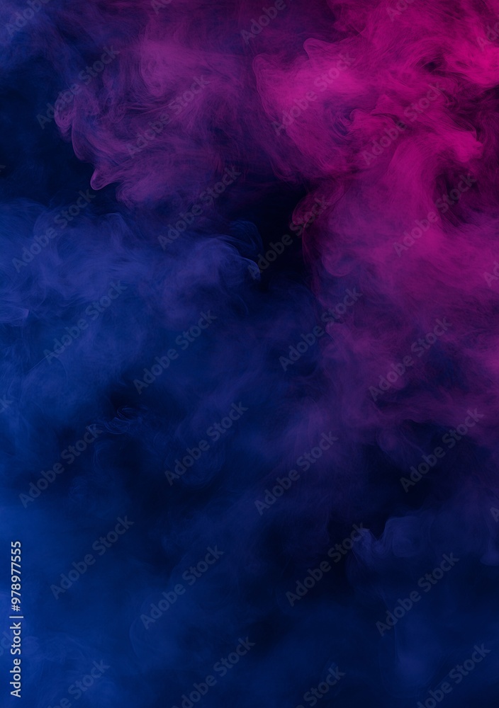Pink and blue smoke clouds blending on a dark background, Abstract swirling clouds of pink and blue vapor, Mysterious fog of vibrant colors creating a soft texture Pink and blue smoke clouds blending on a dark background, Abstract swirling clouds of pink and blue vapor, Mysterious fog of vibrant colors creating a soft texture
