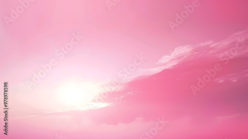 A serene pink sky at sunset, evoking calmness and beauty in nature.