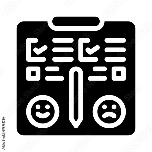 survey glyph icon