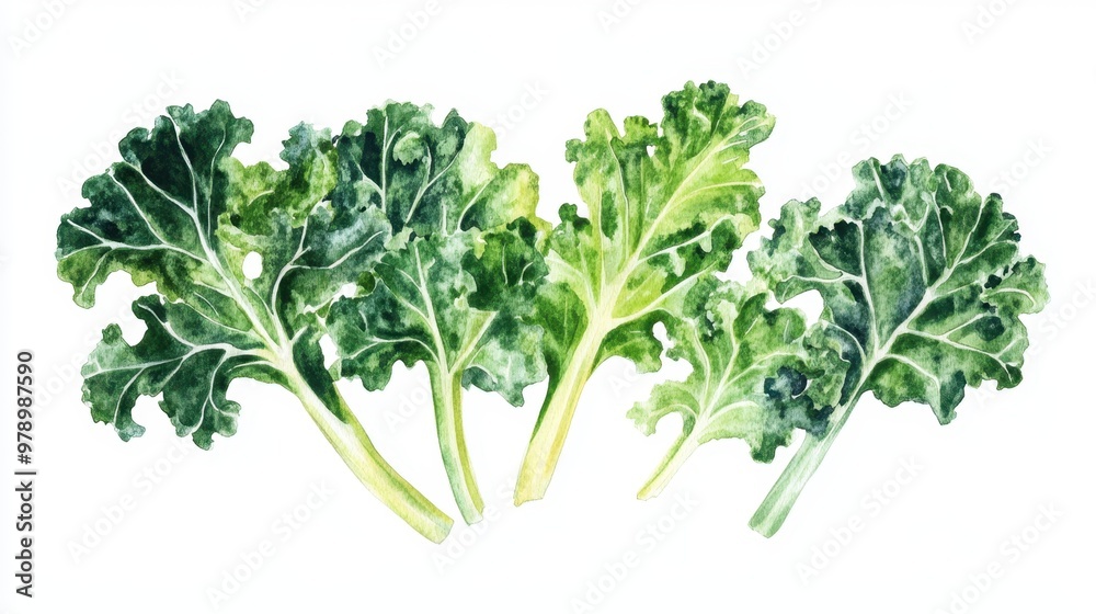 Curly Kale leaf on white background,Green smoothie vector illustration with lettering,Healthy food and drink,Design element for your project, cocktail,menu, parties,hand drawn illustration. Curly Kale leaf on white background,Green smoothie vector illustration with lettering,Healthy food and drink,Design element for your project, cocktail,menu, parties,hand drawn illustration.