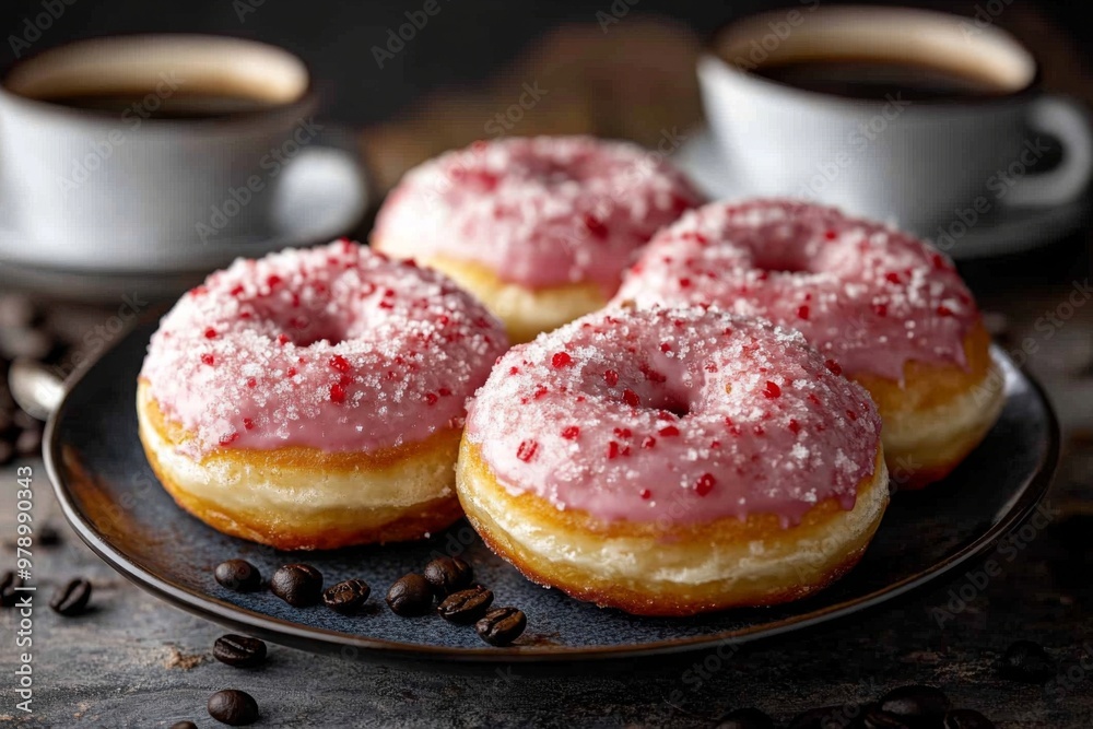 donut horror scary with icing for halloween. ai generated donut horror scary with icing for halloween. ai generated
