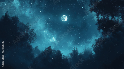 Background tile image of night magic sky palewave, magic
 photo