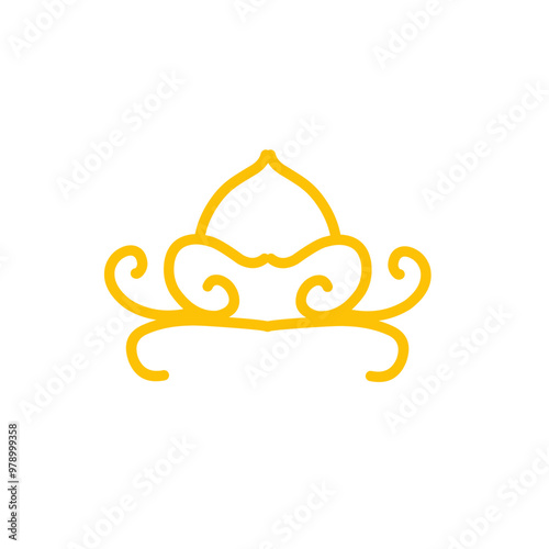 gold tiara icon