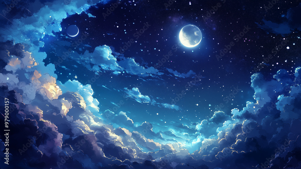 Background tile image of night magic sky palewave, magic
Background tile image of night magic sky palewave, magic