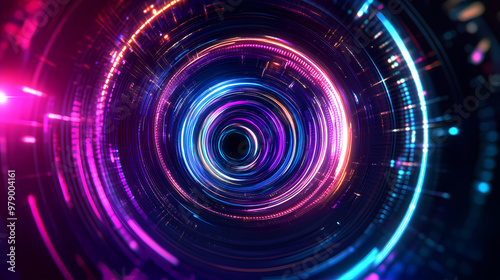 Rotating light energy vortex