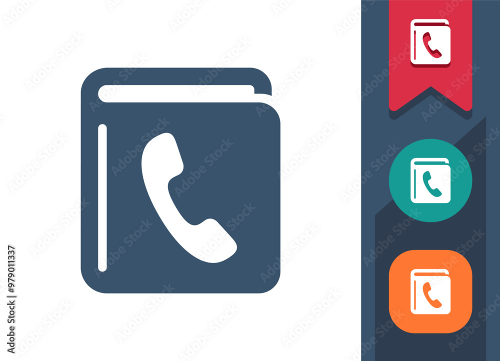 Phone Book Icon. Phonebook, Telephone, Contact List, Contacts Phone Book Icon. Phonebook, Telephone, Contact List, Contacts