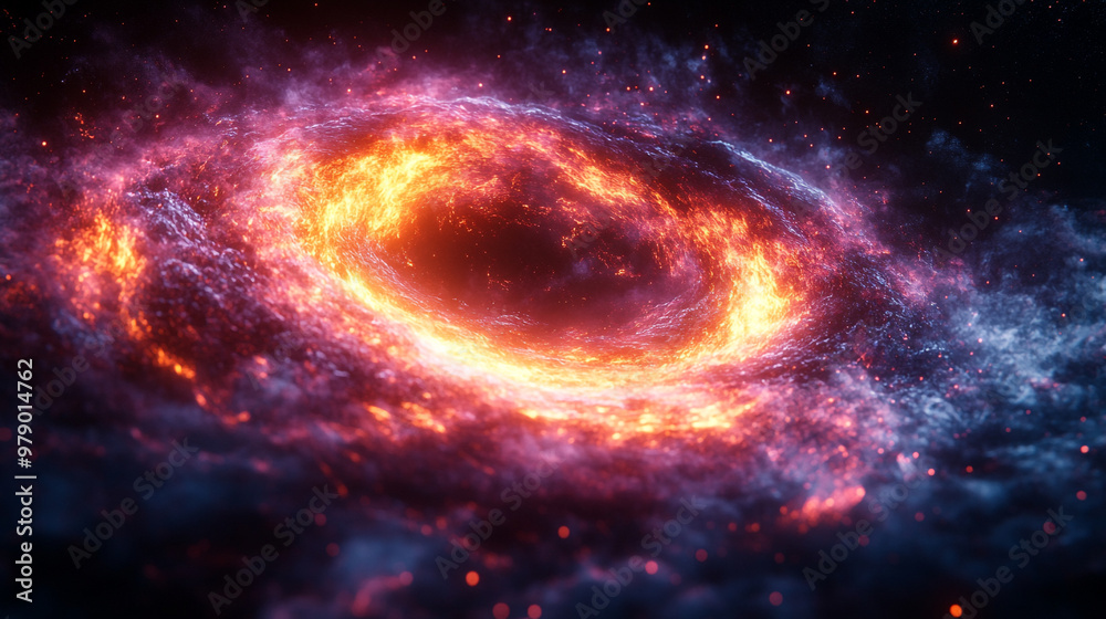A stunning cosmic swirl of colors, featuring an orange and purple nebula in space, ideal for science fiction and celestial themes. A stunning cosmic swirl of colors, featuring an orange and purple nebula in space, ideal for science fiction and celestial themes.