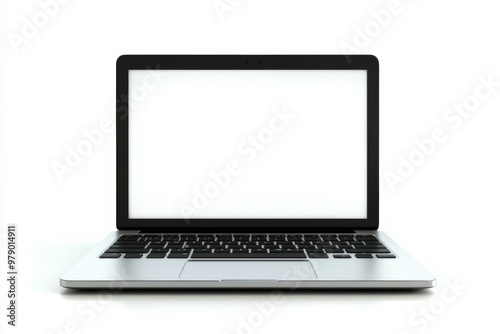 Laptop Mockup on Isolated white background created with Generative AI