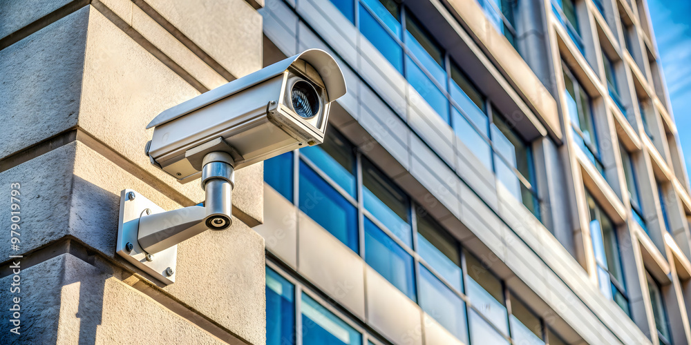 High-tech security CCTV camera system on a building corner , surveillance, monitoring, technology, safety, protection High-tech security CCTV camera system on a building corner , surveillance, monitoring, technology, safety, protection