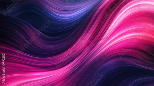 Abstract Organic Lines in Pink and Purple Tones