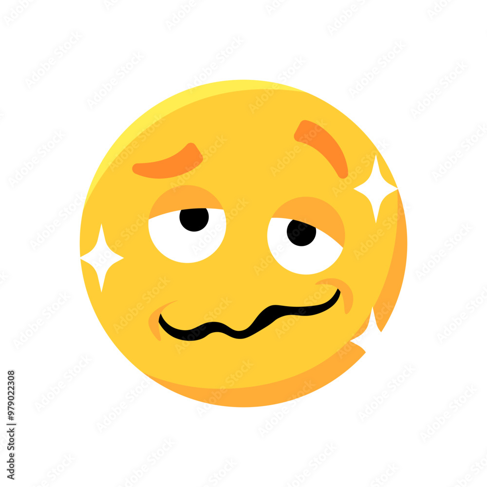 Emoji Intoxication icon. Flat style. Vector icon. Emoji Intoxication icon. Flat style. Vector icon.