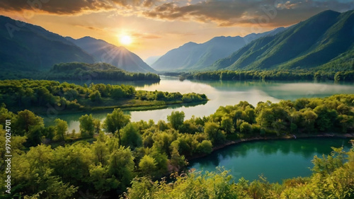 summer landscape in the mountains