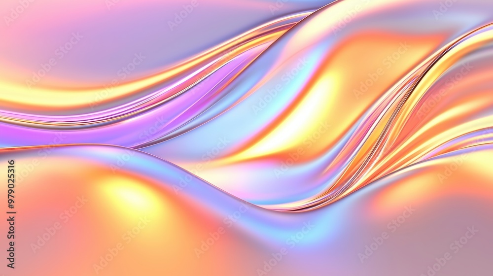 Abstract Shiny Pastel Waves Background Abstract Shiny Pastel Waves Background