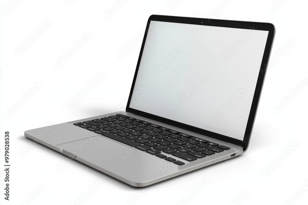 Laptop Mockup on Isolated white background created with Generative AI