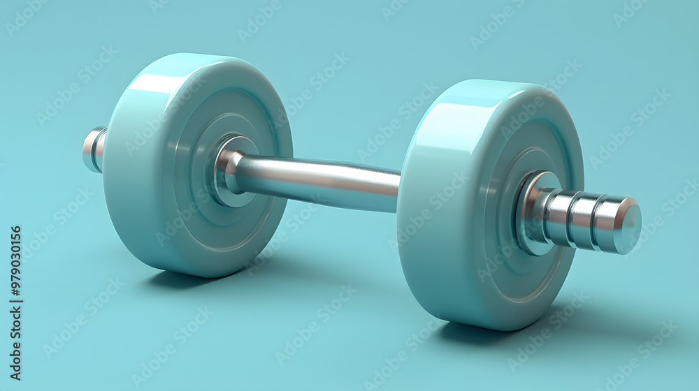 Fototapeta premium Fitness Icon Graphic Design 3D cartoon