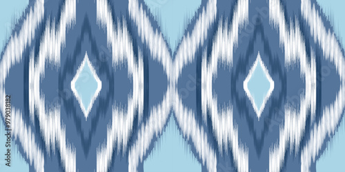 Ethnic ikat seamless pattern.beautiful pattern. folk embroidery,bohemian style,aztec geometric art ornament print.ethnic abstract art.Seamless fabric.design for fabric, carpet, wallpaper, clothing.