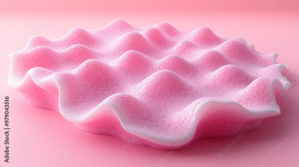 Soft pink wavy fabric texture on a blush background, ideal for creative and artistic projects. Soft pink wavy fabric texture on a blush background, ideal for creative and artistic projects.