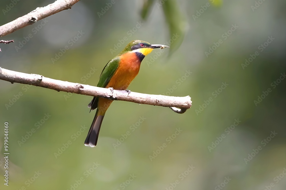 bee eater bird on a branch of tree bee eater bird on a branch of tree