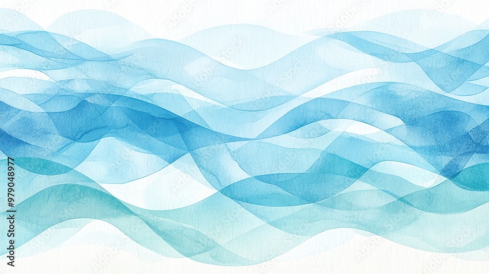 Abstract Watercolor Blue Wave Background Texture Abstract Watercolor Blue Wave Background Texture