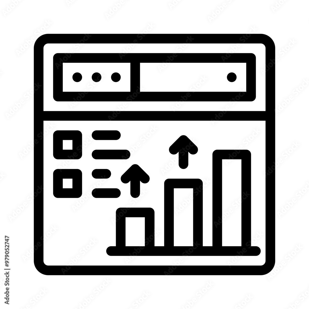 analytics line icon analytics line icon