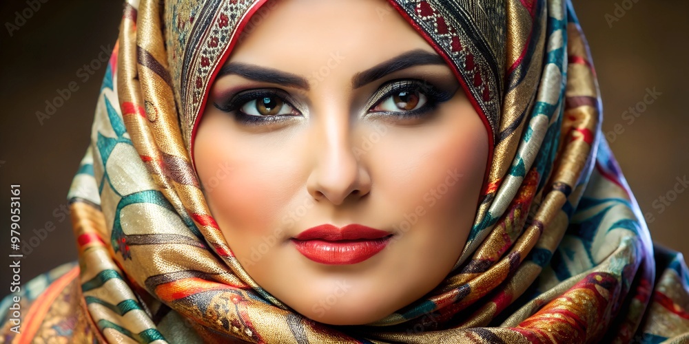 A beautiful Muslim woman with headscarf A beautiful Muslim woman with headscarf