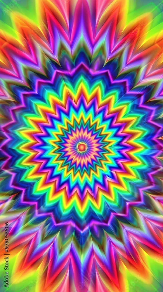 Psychedelic rainbow pattern Psychedelic rainbow pattern