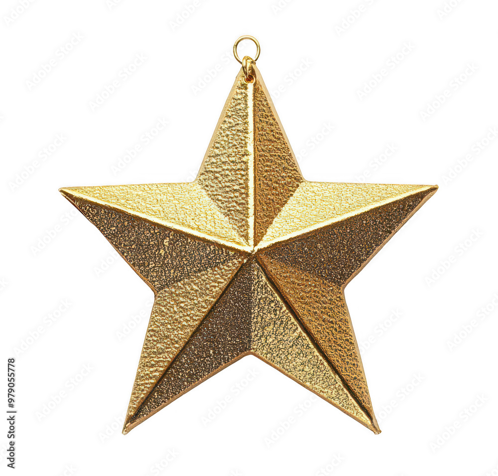 Solid Gold Star Ornament