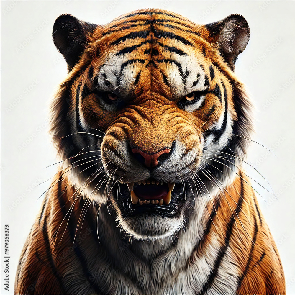 Fototapeta premium 怒った虎[generativeAI]
