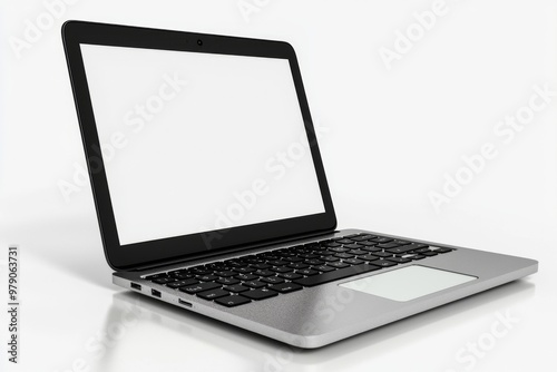 Laptop Mockup on Isolated white background created with Generative AI