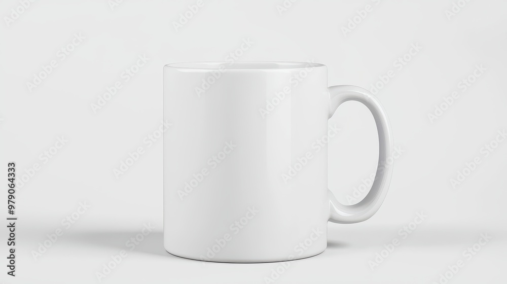 Fototapeta premium White Coffee Mug Mockup Isolated on White Background