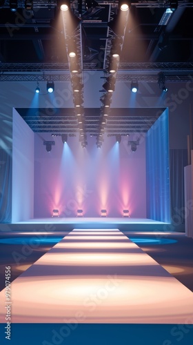 Elegant Fashion Runway Podium Stage Image - Perfect for Event Designers and Marketers