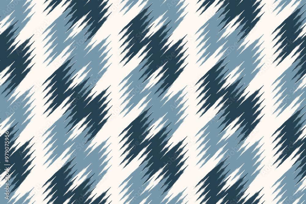 Ikat paisley embroidery on the fabric in Indonesia, India and Asian countries.geometric ethnic oriental seamless pattern.Aztec style. illustration. design for texture, fabric,clothing,wrapping,carpet. Ikat paisley embroidery on the fabric in Indonesia, India and Asian countries.geometric ethnic oriental seamless pattern.Aztec style. illustration. design for texture, fabric,clothing,wrapping,carpet.