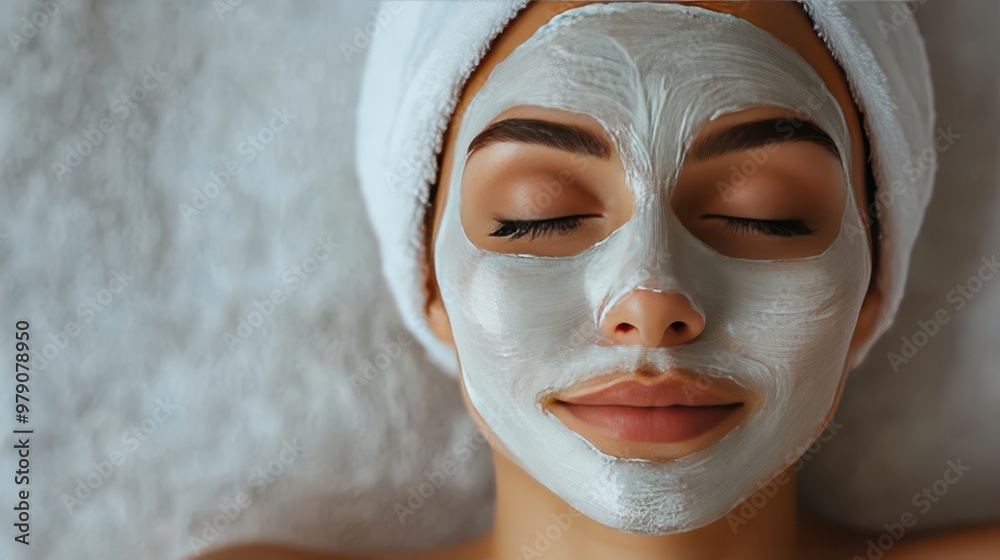 Fototapeta premium Radiant Beauty Woman Embracing Wellness Moment