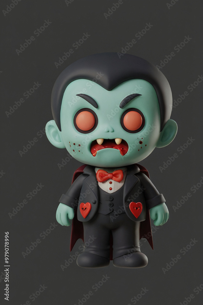 a cute zombie dracula mascot a cute zombie dracula mascot