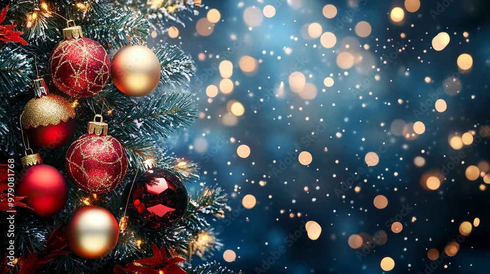 Christmas and New Year holidays background .generative ai Christmas and New Year holidays background .generative ai
