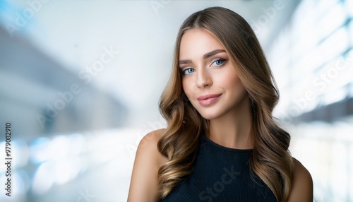 Portrait of a young beautiful woman