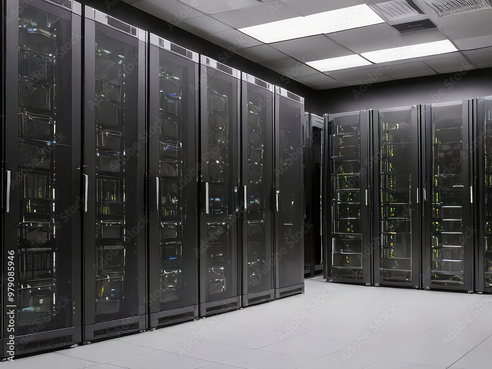 server room with servers Server racks in server room data center server rack with servers
server room with servers Server racks in server room data center server rack with servers