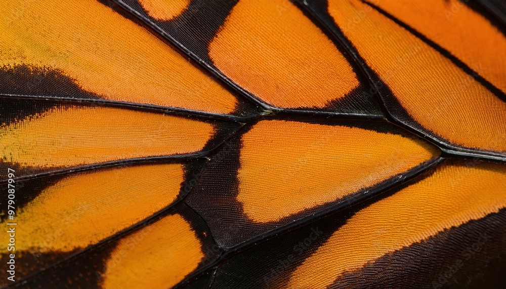 Naklejka premium orange butterfly wing