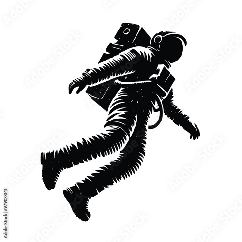 Astronaut Floating in Space