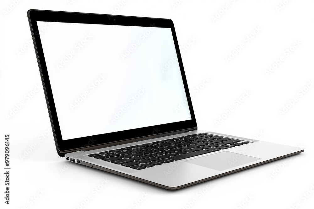 Laptop Mockup on Isolated white background created with Generative AI