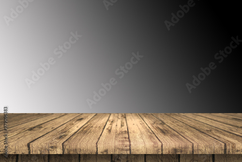wooden plank isolated on a white background