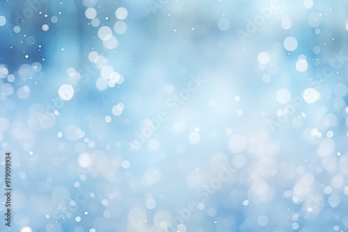 Winter bokeh effect background outdoors nature snow.